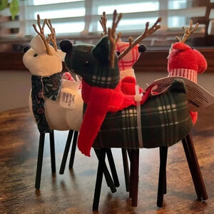 SETS: 2 sets of 2 each, mini-push reindeer, Christmas decor, Target Bullseye